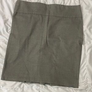 Classic Gray Women's Pencil skirt. With side ruching to en chance your figure .